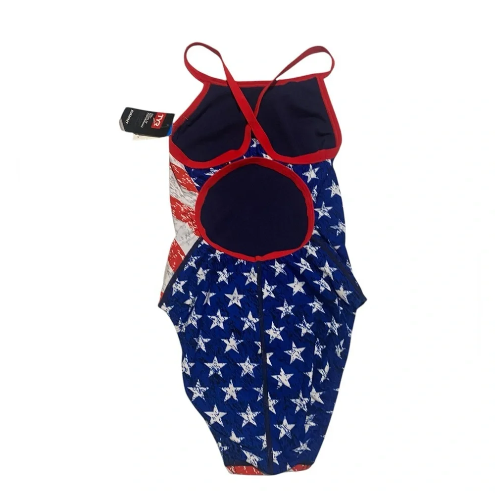 TYR Patriotic Stars and Stripes Kids Swimsuit